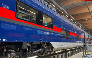 Multi-function car in new generation Nightjet train
