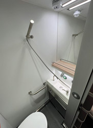 Comfort shower & toilet in new generation Nightjet train