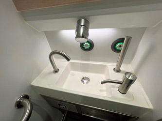 Comfort shower & toilet in new generation Nightjet train