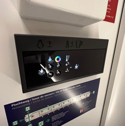 Comfort Plus control panel in new generation Nightjet train