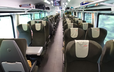 Railjet train standard class