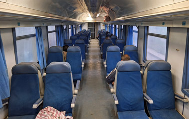 2nd class on an Algiers to Annaba train