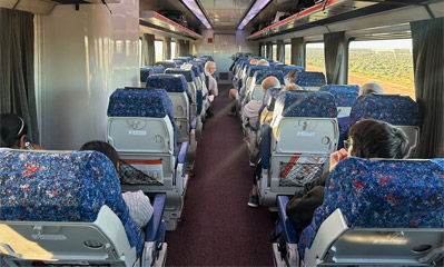 Economy class seats on CountryLink XPT train from Sydney to Melbourne & Sydney to Brisbane