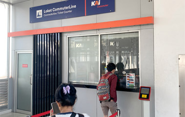 Kommuter ticket office at Yogyakarta