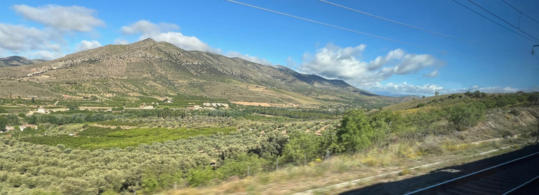 Scenery from the train between Barcelona & Madrid