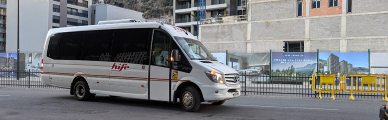 Hife bus from l'Hospitalet to Andorra