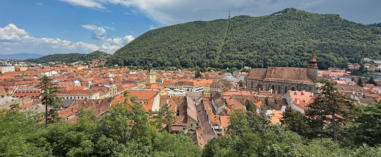 View over Brasov old town