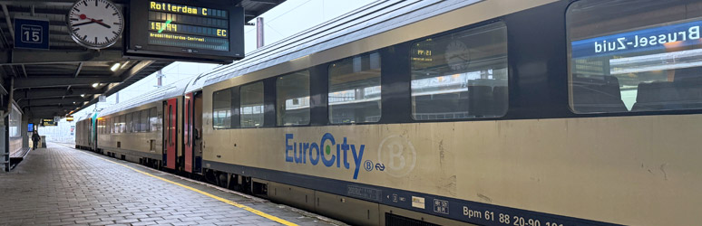 Eurocity train from Brussels to Rotterdam