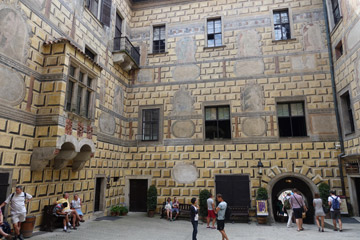 Inside the castle