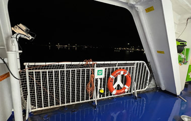 Doggy poop deck on the ferry to Hoek van Holland