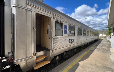 Soreframe car on a Douro Valley train