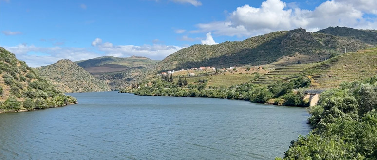 Douro Valley scenery beyond Ferradosa