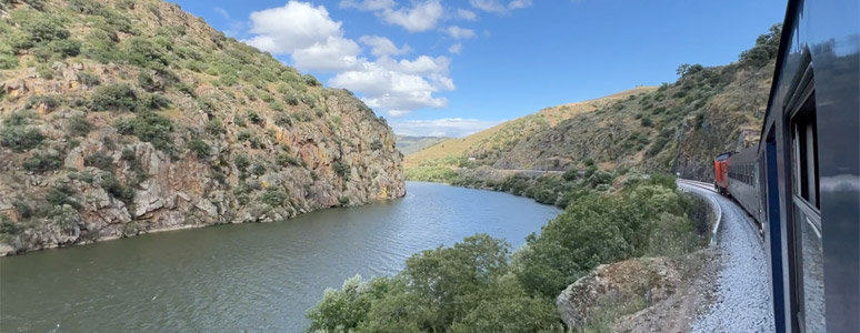 Douro Valley scenery beyond Ferradosa