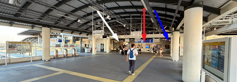 Halkali station overbridge and ticket office