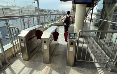 Halkali station Marmaray ticket gates
