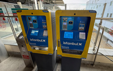 Halkali station ticket machines