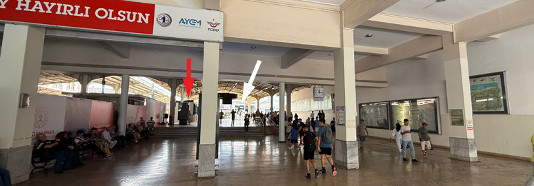 Istanbul Sirkeci station concourse in 2025