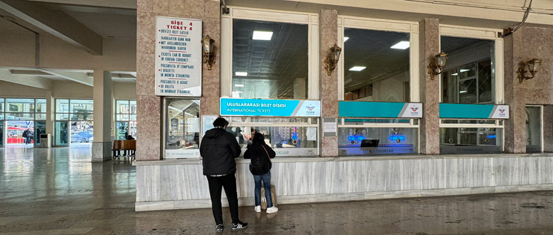 Istanbul Sirkeci international ticket window