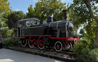 Steam loco on display at Sogutlucesme