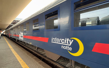 Standard sleeping-car on Milan-Sicily train