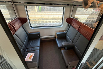 Business class seats in a new generation railjet