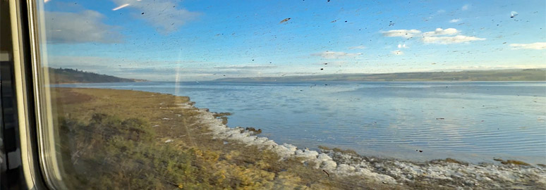 Scenery on the Far North Line from Inverness to Thurso