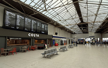 Inside Inverness station