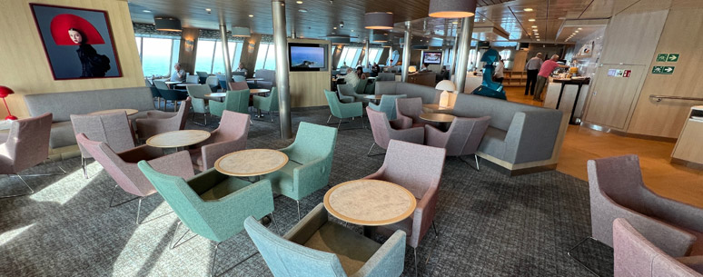 C-Club lounge on the ferry to Spain