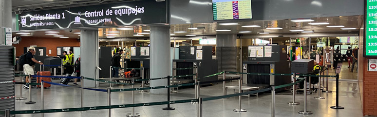 Luggage control at Madrid Atocha