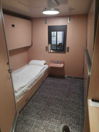 A cabin on the ferry 'St Malo'