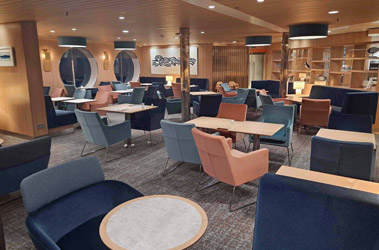 C-Club premium lounge on the ferry 'St Malo'