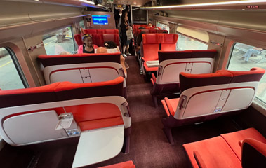 2nd class seats on Eurostar formerly Thalys