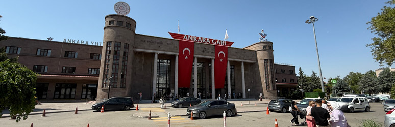 Ankara station, classic 1937 side
