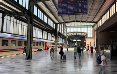 Ankara station, main platform