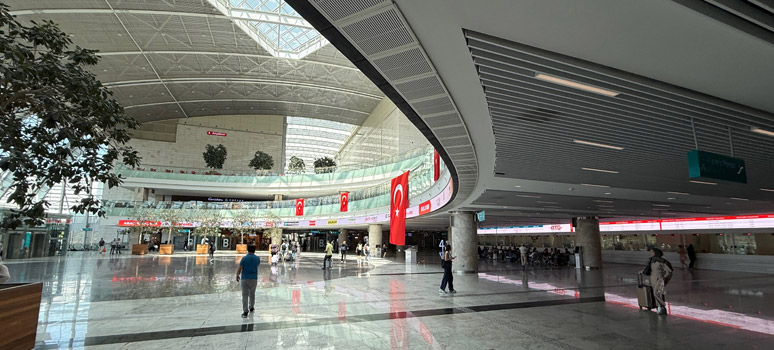 Inside Ankara YHT station