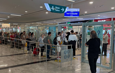 YHT boarding gate, Ankara station