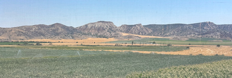 Scenery from the train between Ankara and Istanbul