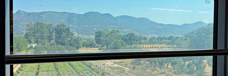 Scenery from the train between Ankara and Istanbul