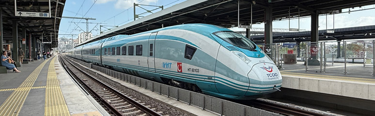 YHT train, Siemens Velaro type, at Istanbul Sogutlucesme