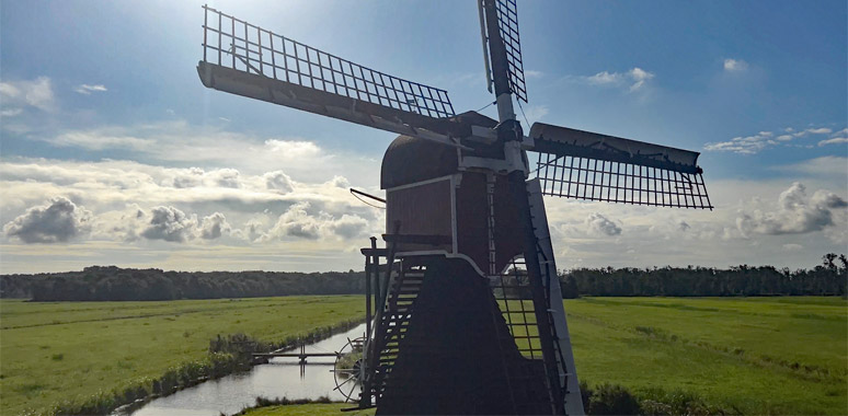 Windmill seen from the train